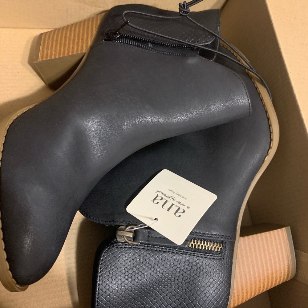A.N.A black and brown booties